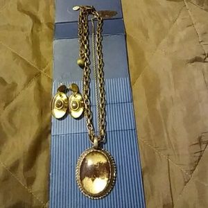 Chicos Earring and Necklace Set